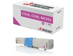 Compatível com OKI C510 C530 MC561 Magenta