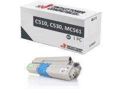 Compatível OKI C510 C530 MC561 Preto