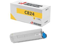 Compatível OKI C824 Amarelo