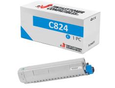 Compatível OKI C824 Ciano