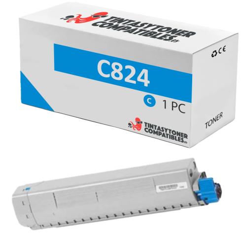 Compatível OKI C824 Ciano