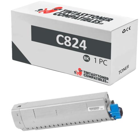 Compatível OKI C824 Preto