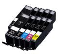 Pacote compatível 10 x CANON PGI 550 CLI 551