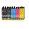 Pacote compatível 10 x EPSON T1811 / 2/3/4 18XL (4N-2C-2M-2Y)