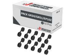 Compatível Pack 10x Fita GR24/GR51/EP102 Preta