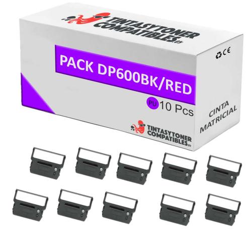 Compatível Pack 10x Fita Matricial CITIZEN DP600 Púrpura
