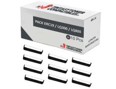 Pack de 10 Fitas Matriciais Compatíveis com EPSON ERC19/LQ300/LQ800