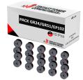 Compatível Pack 10x Fita GR24/GR51/EP102 Preto/Vermelho