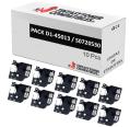 Compatível PACK 10X Dymo D1 45013 Preto / Branco