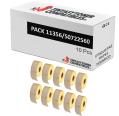 Compatíveis PACK 10X DYMO LABELWRITER 11356 Etiquetas de Papel Térmico Multiuso