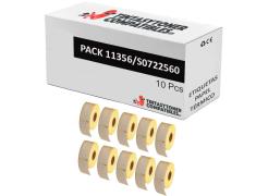 Compatíveis PACK 10X DYMO LABELWRITER 11356 Etiquetas de Papel Térmico Multiuso