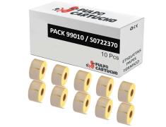 Compatível PACK 10X DYMO LABELWRITER 99010 Etiquetas de Endereço Standard em Papel Térmico