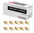 Compatíveis Pack 10X DYMO LABELWRITER 99014 Etiquetas de Remessa de Papel Térmico
