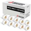 Compatíveis PACK 10X DYMO LABELWRITER 99017 Etiquetas para Pastas de Papel Térmico