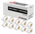 Compatíveis PACK 10X DYMO LABELWRITER 99017 Etiquetas para Pastas de Papel Térmico