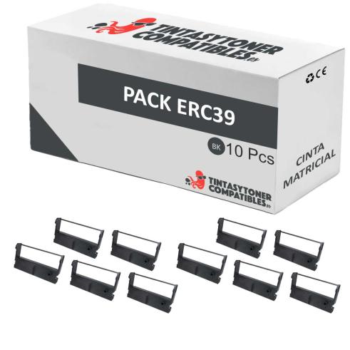 Compatível Pack 10x Epson ERC 39 Fitas Matriciais