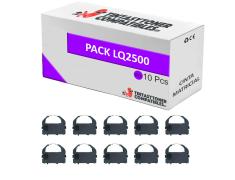 Compatível Pack 10x Epson LQ-2500 Púrpura Fita Matrix