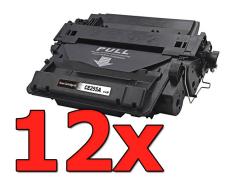 Pacote compatível 12 x HP CE255A Premium