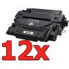 Pacote compatível 12 x HP CE255X Premium