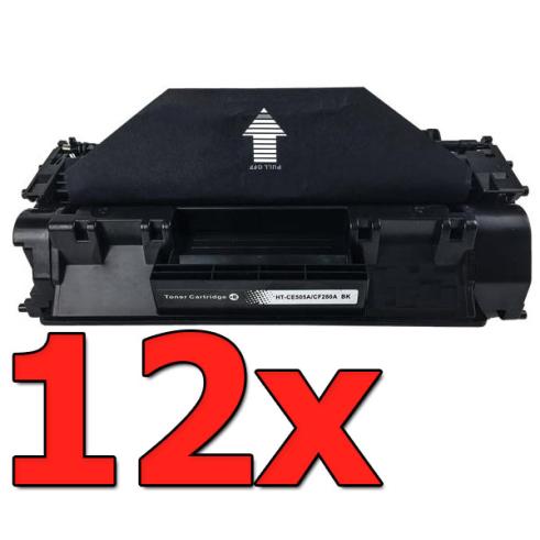 Pacote compatível 12 x HP CE505A Premium