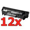 Pacote compatível 12 x HP Q2612A