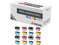 Pacote compatível 16 x BROTHER LC-3213 / LC3211 XL