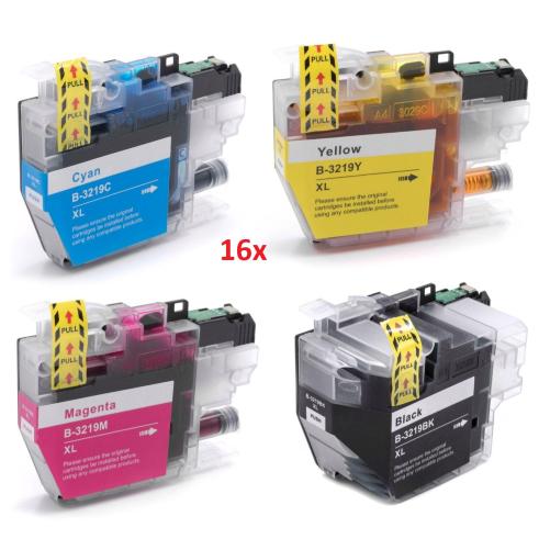 Pacote compatível 16 x BROTHER LC3219XL