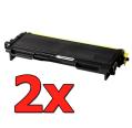 Pacote compatível 2 x BROTHER TN-2000