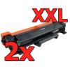 Pacote compatível 2 X Brother TN-2420 XXL
