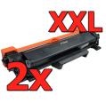 Pacote compatível 2 X Brother TN-2420 XXL