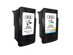 Pacote Compatível 2 x Canon PG-512 / CL-513