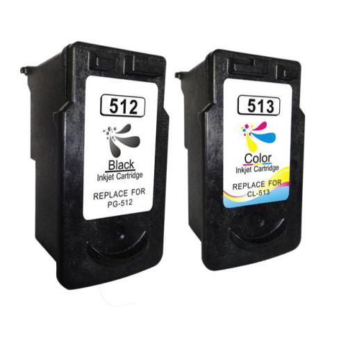 Pacote Compatível 2 x Canon PG-512 / CL-513