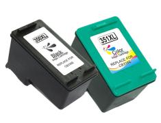 Compatível Pacote 2 X HP 350XL 351XL