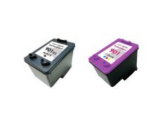 Pacote compatível 2 x HP 901 XL remanufaturado