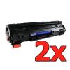 Pacote compatível 2 x HP CB435A