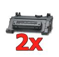 Pacote compatível 2 x HP CC364A Preto