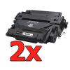 Pacote compatível 2 x HP CE255A Premium