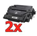 Pacote compatível 2 x HP CE255A Premium