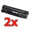 Pacote compatível 2 x HP CF283A Premium