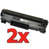 Pacote compatível 2 x HP CF283X Premium
