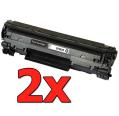 Pacote compatível 2 x HP CF283X Premium
