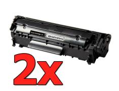 Pacote compatível 2 x HP Q2612A