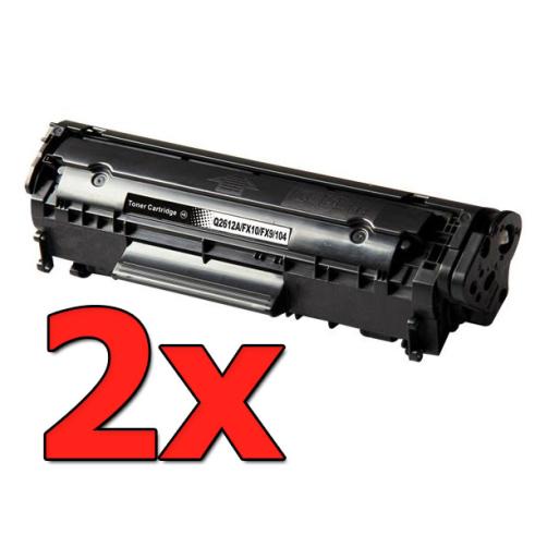 Pacote compatível 2 x HP Q2612A