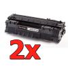 Pacote compatível 2 x HP Q5949A Preto
