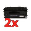 Pacote compatível 2 x HP Q5949X Preto