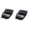 Pacote compatível 20 x CANON PGI-550 CLI-551