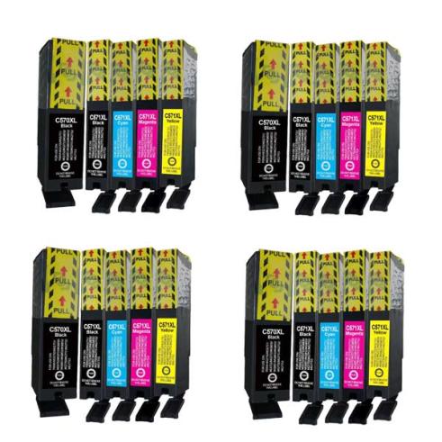 Pacote compatível 20 x CANON PGI 570 CLI 571