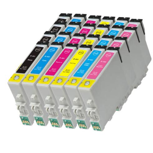 Pacote compatível 24 x EPSON T0481/2/3/4/5/6