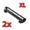 Compatível Pack 2x Brother TN-1050 XL