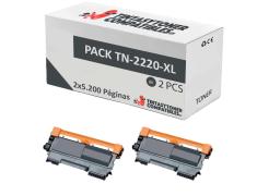 Compatível Pack 2x Brother TN-2220XL
